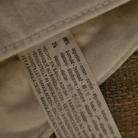 Bershka 5Pocket White Skinny 28 Like New! - Picture 6 of 6